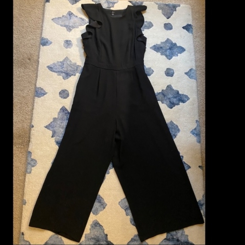 J. Crew Black Ruffle Jumpsuit - Picture 3 of 5
